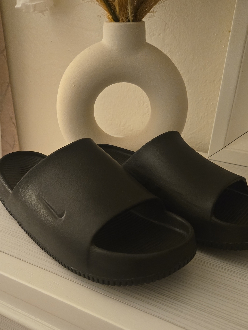 Nike Black Slip-On Slide Sandals